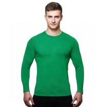 Camisa Uv +50 Manga Longa Slim cor:Verde BandeiraTamanho:M