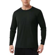Camisa UV Poliéster com Proteção Solar UV50+ Confortável Preta
