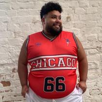 Camisa Uv Regata Basquete Chicago Plus Size Masculina Dry Fit - Hyperbole