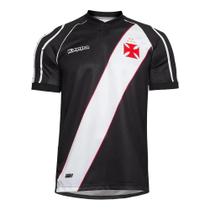 Camisa Vasco Kappa Oficial I Libertadores 1998 Infantil - Edição Limitada - Preto e branco