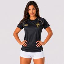 Camisa Vasco Mosaico Feminina Preta Camisa Vasco Mosaico Feminina Preta