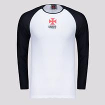 Camisa Vasco Plaga Manga Longa Infantil Branca Camisa Vasco Plaga Manga Longa Infantil Branca