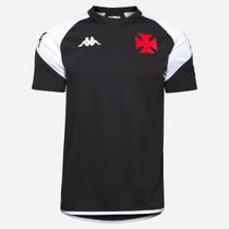 Camisa Vasco Treino Comissão 2024 Masculino Preto Kappa