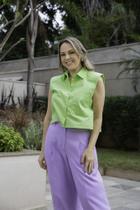 Camisa Verde Lima Ombreira