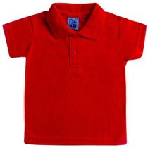 Camisa vermelha polo infantil