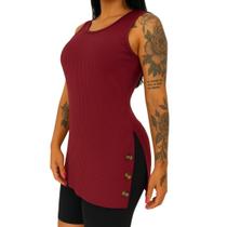 Camisa Vest Legging Regata Tapa Bumbum Malha Canelada