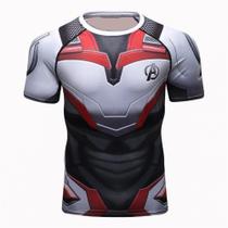 Camisa Vingadores Ultimato Traje Reino Quântico Manga Curta Elastano - Ts Rock Heroes