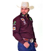 Camisa vinho masculina radade monster bordada várias cores