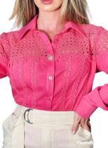 Camisa Viscose Com Pala Borboletas 3160 - M