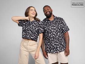 Camisa Vista Magalu Manga Curta Manchas