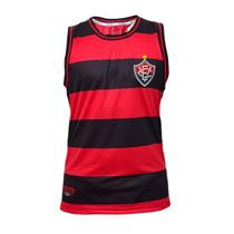 Camisa Vitória Regata Basquete Rubro-Negro - Masculino