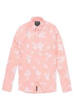 Camisa Voil ML Folhagens Salmão King & Joe Camisa Voil ML Folhagens Salmão King & Joe