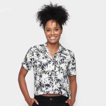 Camisa Volcom Floral Going Off Feminina Camisa Volcom Floral Going Off Feminina