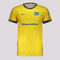 Camisa Volt Brasil Vôlei CBV 2025 Infantil Amarela
