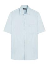 Camisa VR Masculina Casual Manga Curta Pocket Silicon Oil Azul Claro