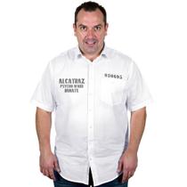 Camisa Workshirt Branca ACATRAZ No Remorse Ed Limited Camisa Workshirt Branca ACATRAZ No Remorse Ed Limited