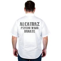 Camisa Workshirt Branca Prisioneiro Alcatraz Camisa Workshirt Branca Prisioneiro Alcatraz