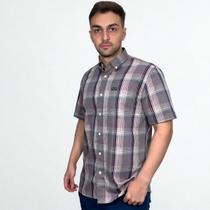 Camisa Wrangler Masculina Manga Curta Xadrez Com Bolso New