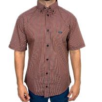 Camisa Wrangler Masculina Manga Curta Xadrez Wss110