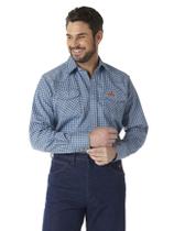 Camisa Wrangler Riggs Workwear FR Flame Resistant Blue Plaid