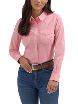 Camisa Wrangler Western Feminina Retrô Rosa com Botões Tamanho G Camisa Wrangler Western Feminina Retrô Rosa com Botões Tamanho G