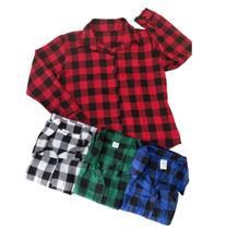Camisa xadrez feminina flanelada