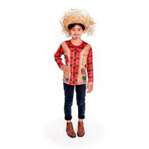 Camisa Xadrez Festa Junina Infantil pra Menino Blusa Quadriculada Manga Longa de Frio Dança Escola Quermesse Quadrilha