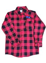 Camisa Xadrez Festa Junina Infantil Vermelho Quadriculado