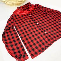 Camisa Xadrez Flanelada Com Lenço Festa Junina M