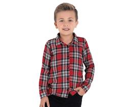 Camisa xadrez flanelada infantil-festa junina-luxo 10 / 16