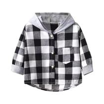 Camisa Xadrez Infantil De Manga Comprida, Roupa Casual Para Bebês, Meninos E Meninas De 2 a 10 Anos Camisa Xadrez Infantil De Manga Comprida, Roupa Casual Para Bebês, Meninos E Meninas De 2 a 10 Anos