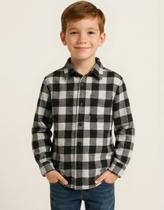 Camisa Xadrez Infantil Flanelada Manga Longa Premium Camisa Xadrez Infantil Flanelada Manga Longa Premium