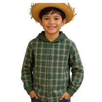 Camisa Xadrez Infantil Masculina Festa Junina Camisa quadriculada Caipira Flanelada Camisa Xadrez Infantil Masculina Festa Junina Camisa quadriculada Caipira Flanelada