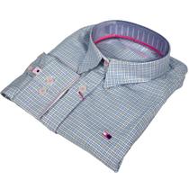 Camisa Xadrez Infantil Menina Country Algodão Manga Longa Ok Camisa Xadrez Infantil Menina Country Algodão Manga Longa Ok