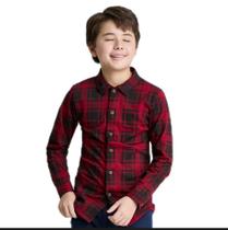 Camisa Xadrez Infantil Premium Unissex Manga Longa Algodão G91 Camisa Xadrez Infantil Premium Unissex Manga Longa Algodão G91