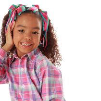 Camisa Xadrez Infantil ROSA - Chiclete - FESTA JUNINA