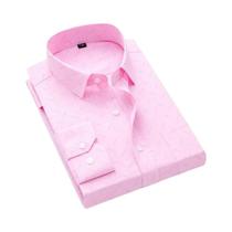 Camisa Xadrez Masculina De Manga Longa Clássica Formal Casual Macia Confortável Com Botões E Bolso
