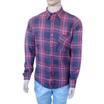 Camisa Xadrez Masculina Em Flanela De Manga Longa Camisa Xadrez Masculina Em Flanela De Manga Longa