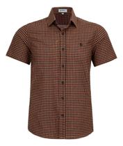 Camisa Xadrez Masculina Manga Curta Amil 100% Algodão 1857