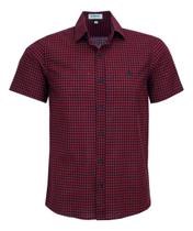 Camisa Xadrez Masculina Manga Curta Amil 100% Algodão 1857