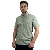 Camisa Xadrez Masculina Manga Curta Com Bolso Camisa Xadrez Masculina Manga Curta Com Bolso