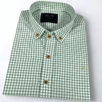 Camisa Xadrez Masculina Manga Curta Plus Size Confort Social Camisa Xadrez Masculina Manga Curta Plus Size Confort Social