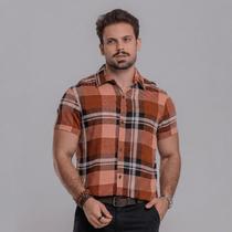 Camisa Xadrez Masculina Manga Curta Viscose Colorida Quadriculada Festa Junina Premium Diversas Core Camisa Xadrez Masculina Manga Curta Viscose Colorida Quadriculada Festa Junina Premium Diversas Core