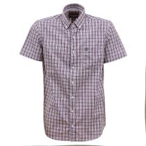 Camisa Xadrez Masculina Roxa Manga Curta TXC 38207