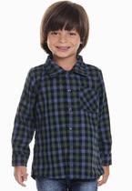 Camisa Xadrez Masculina Verde de flanela Junina Muvilê Camisa Xadrez Masculina Verde de flanela Junina Muvilê