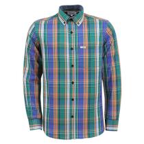 Camisa Xadrez Masculina Verde Manga Longa Wrangler 40115 Camisa Xadrez Masculina Verde Manga Longa Wrangler 40115