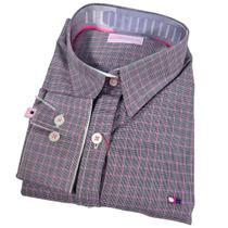 Camisa Xadrez Menina Country Infantil Algodão Estilo Cowboy Camisa Xadrez Menina Country Infantil Algodão Estilo Cowboy