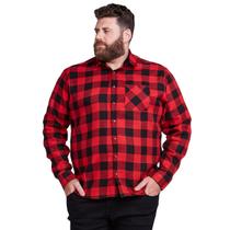Camisa Xadrez Plus Size Masculino Flanelado Manga Longa Camisa Xadrez Plus Size Masculino Flanelado Manga Longa