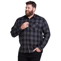 Camisa Xadrez Plus Size Masculino Flanelado Manga Longa