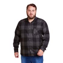 Camisa Xadrez Plus Size Masculino Flanelado Manga Longa